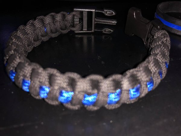 Rescue-Paracord "The Thin Blue Line" - Law Enforcement/ Police