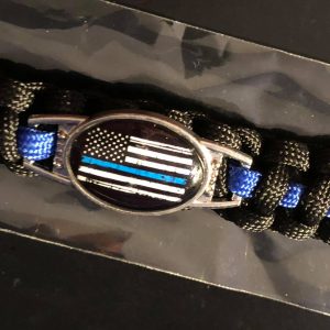 Rescue-Paracord "The Thin Blue Line" + USA-badge – Bild 2