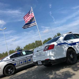 The Thin Blue Line Flagge USA, groß – Bild 2