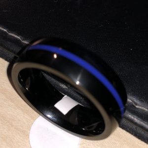 Ring "The Thin Blue Line" Police - lackiert – Bild 5