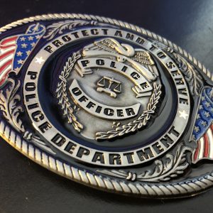 US-Gürtelschnalle/ belt-buckle "POLICE DEPARTMENT" USA – Bild 2