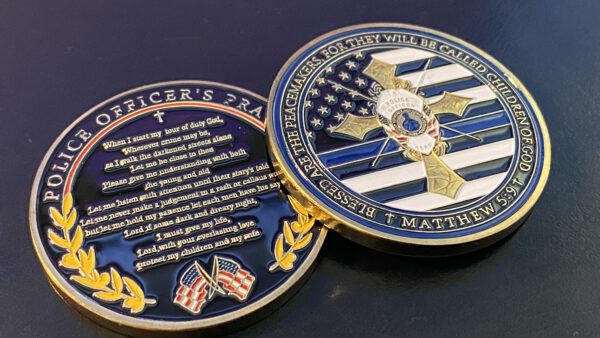 Challenge/ Collectors Coin "BLESSED ARE THE PEACEMAKERS..."/ "POLICE OFFICER´S PRAYER"