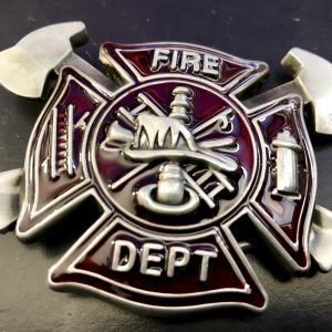 US-Gürtelschnalle/ belt-buckle "FIRE DEPT" cross – Bild 4