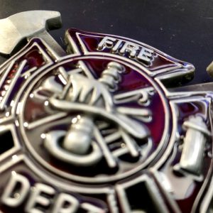 US-Gürtelschnalle/ belt-buckle "FIRE DEPT" cross – Bild 5
