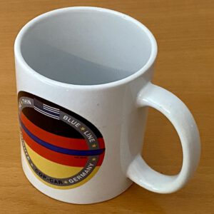 Coffee-mug/ Kaffeebecher "The Thin Blue Line tribute cop-car Germany" – Bild 4