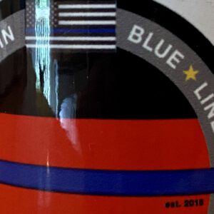 Coffee-mug/ Kaffeebecher "The Thin Blue Line tribute cop-car Germany" – Bild 8