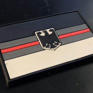 The Thin RED Line federal GERMANY - 3D rubber patch, GREY – Bild 2