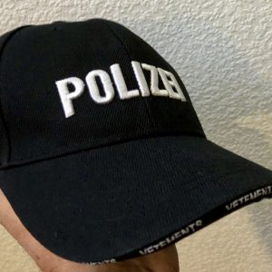 POLIZEI Kappe - schwarz