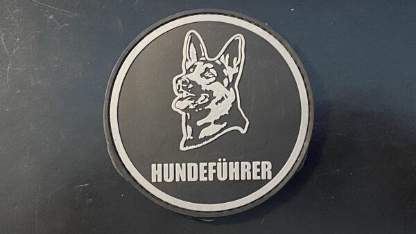 "Hundeführer" 3D Gummi-Klettabzeichen/ rubber velcro-patch (dark OPS)