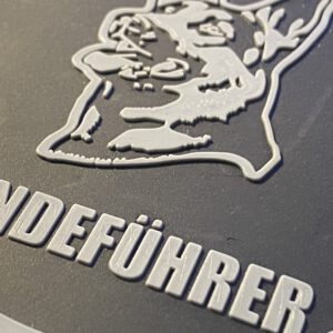 "Hundeführer" 3D Gummi-Klettabzeichen/ rubber velcro-patch (dark OPS) – Bild 3