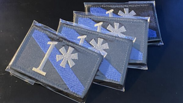 1* The Thin Blue Line international - velcro patch, stitched