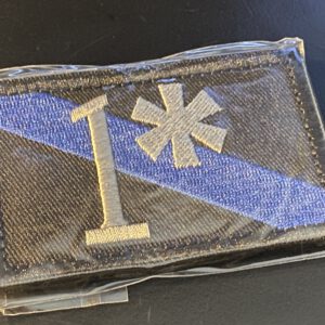 1* The Thin Blue Line international - velcro patch, stitched – Bild 2