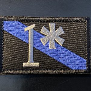1* The Thin Blue Line international - velcro patch, stitched – Bild 4