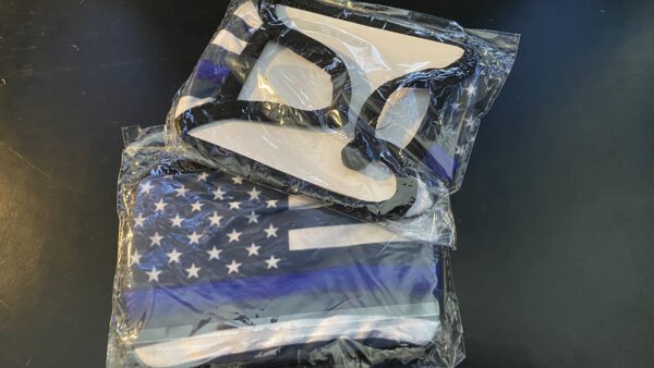 Mund-/ Gesichtsabdeckung „The Thin Blue Line USA“
