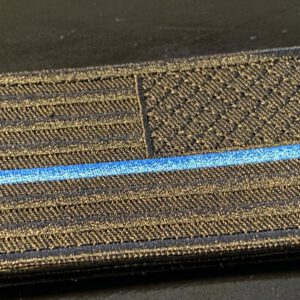The Thin Blue Line USA "dark OPS" - velcro patch, stitched - MIRRORED – Bild 2