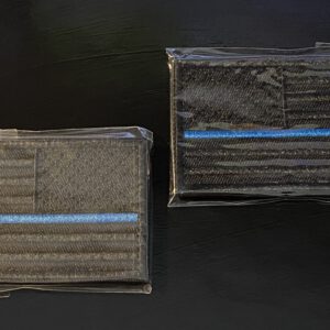 The Thin Blue Line USA "dark OPS" - velcro patch, stitched – Bild 5