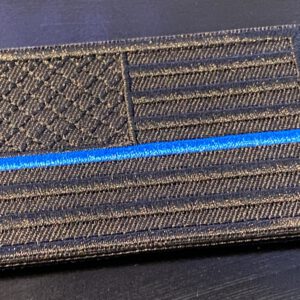 The Thin Blue Line USA "dark OPS" - velcro patch, stitched – Bild 2