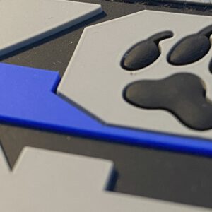 The Thin Blue Line / K-9/ Diensthund - 3D rubber patch (Klett/velcro) – Bild 3