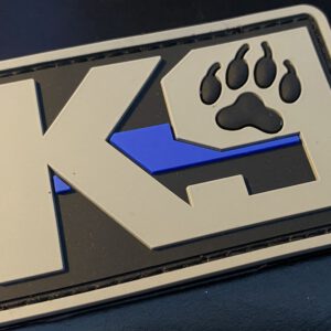 The Thin Blue Line / K-9/ Diensthund - 3D rubber patch (Klett/velcro) – Bild 2