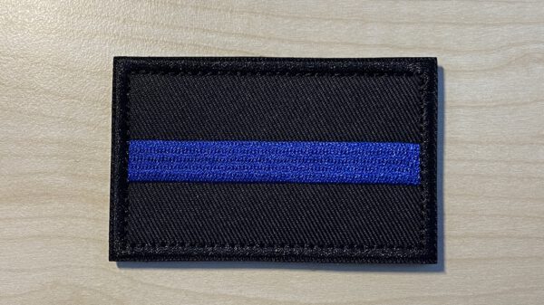 The Thin Blue Line international - velcro patch, stitched