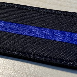 The Thin Blue Line international - velcro patch, stitched – Bild 2