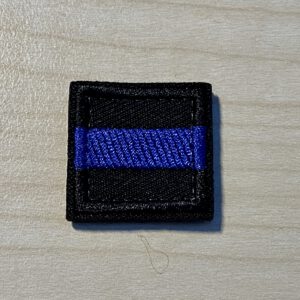 The Thin Blue Line international - velcro patch, stitched, XS – Bild 4